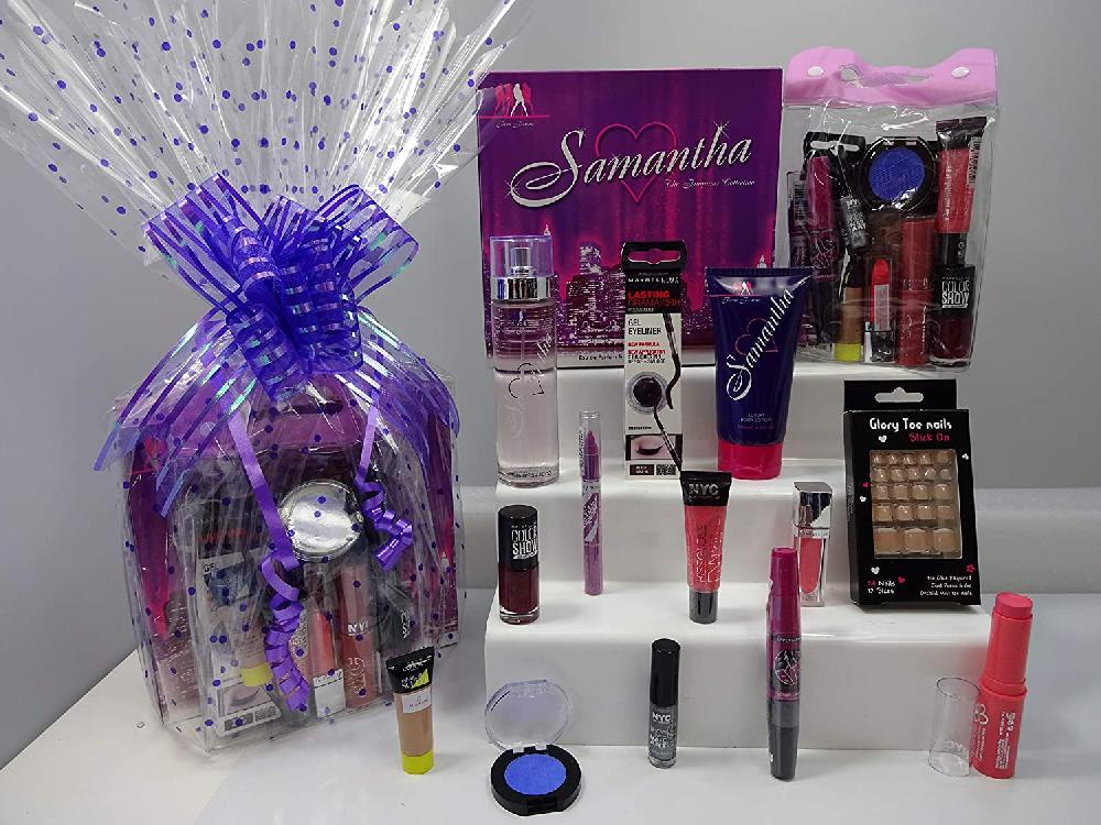 globe trotter 12pc Make Up & Perfume Hamper Bundle For Women Samantha 2pc Perfume Set Make Up Toe Nails