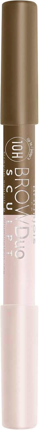 globe trotter Bourjois Brow Duo Sculpt Eyebrow Pencil and Highlighter 22 Chatain 1.95g
