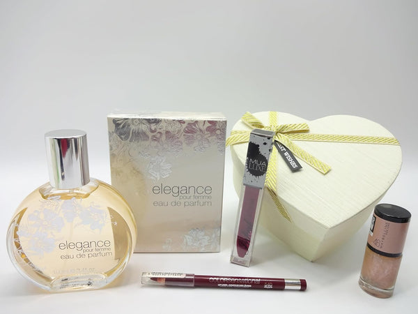 Globe Trotter Elegance For Her Perfume & Make Up Kit Gift Hamper Beauty Bundle For Her
