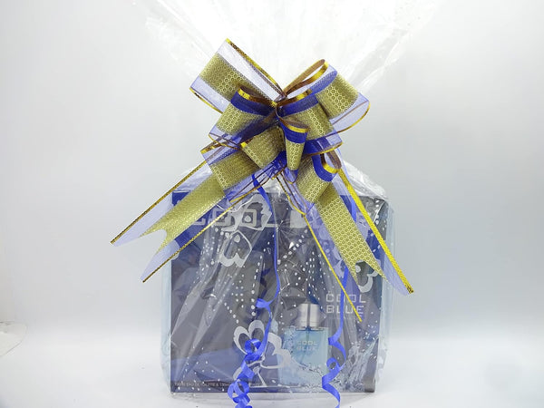 Globe Trotter Father's Day Cool Blue 2pc Perfume Gift Set 100 Ml EDT And 130 Ml Luxury Shower Gel Gift Hamper For Dad
