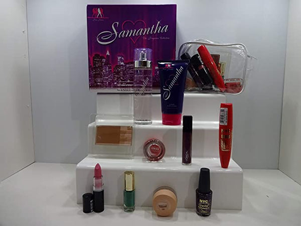 Globe Trotter Glory Cosmetics 10 Piece Perfume & Make Up Gift Hamper For Her