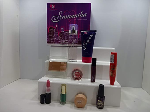 Globe Trotter Glory Cosmetics 10 Piece Perfume & Make Up Gift Hamper For Her