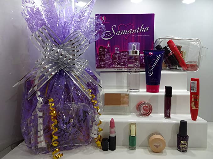globe trotter Glory Cosmetics 10 Piece Perfume & Make Up Gift Hamper For Her