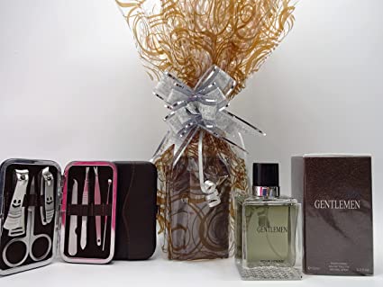 globe trotter Glory Cosmetics Father's Day Luxury Gift For Dad Gentlemen EDT Pour Homme Natural Spray 100ml Manicure Grooming Kit Gift Wrapped Gift Hamper