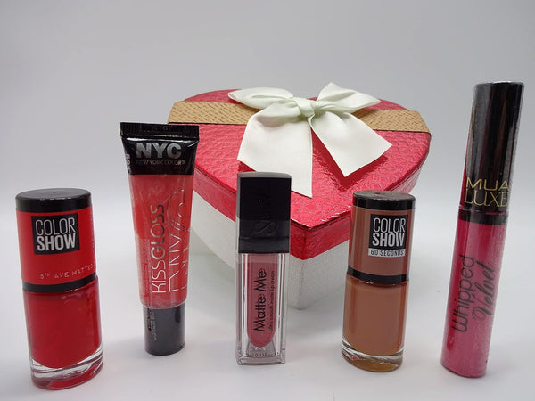 Globe Trotter Glory Cosmetics Hamper For Her 5pc Makeup In Gift Box