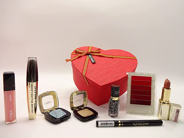 Globe Trotter Glory Cosmetics L'Oreal Beauty Bundle Gift Hamper For Women L'Oreal Make Up Set