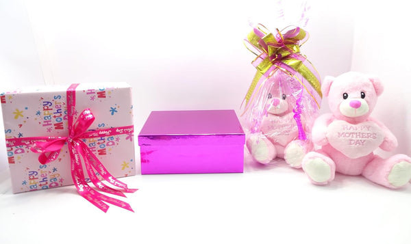 Globe Trotter Happy Mother's Day Gift 27pc Luxury Beauty Box Gift Set For Women – Perfume Makeup Free Soft Mother's Day Teddy Bear Hamper