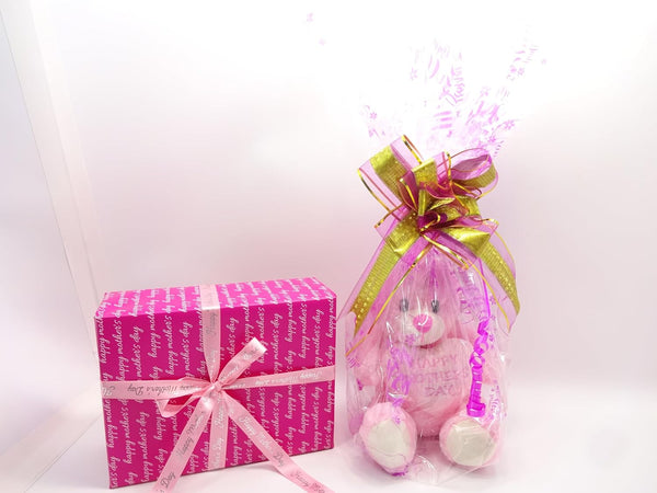 Globe Trotter Happy Mothers Day 2025 Gift Set For Women Luxury Beauty Box L'Oréal Make Up Bundle Free Gift Soft Mothers Day Teddy Bear Hamper