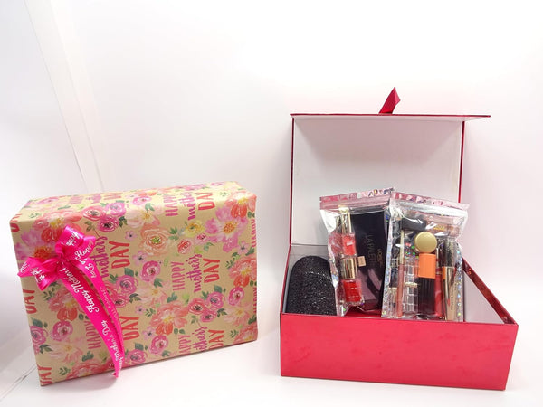 Globe Trotter Happy Mothers Day Luxury Beauty Box Gift Set For Women L'Oréal Make Up Bundle Soft Mothers Day Teddy Bear Hamper