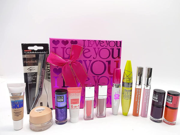 Globe Trotter I Love You Beauty Collection Gift Hamper Maybelline Make Up Gift Set Bundle For Women