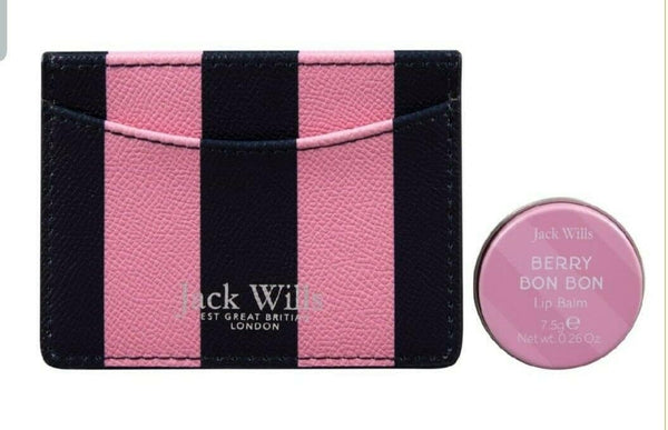 Globe Trotter Jack Wills Gift Set Hamper Ladies Scarf & Fruity Body Spray Card Holder & Lip Balm