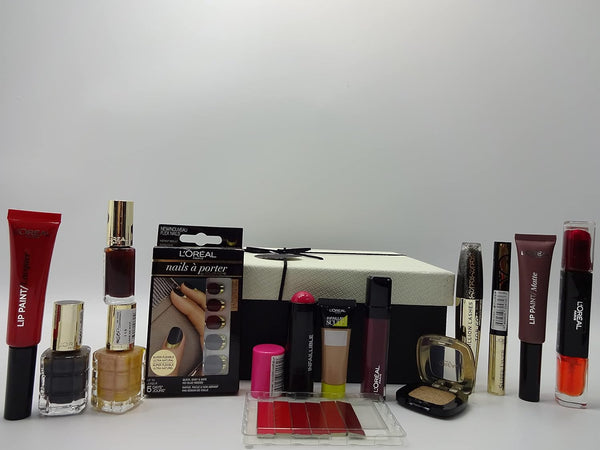 Globe Trotter L'Oreal 13pc Luxury Beauty Bundle Gift Set For Her Free Foundation Brown