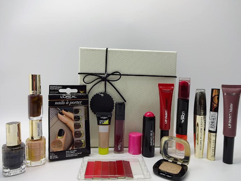 globe trotter L'Oreal 13pc Luxury Beauty Bundle Gift Set For Her Free Foundation Brown