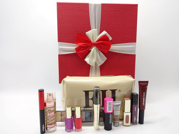 Globe Trotter L'Oreal Beauty Blockbuster 10pc Make Up Gift Box Gift Set + Free Foundation + Free Emma Hardie Make Up Bag
