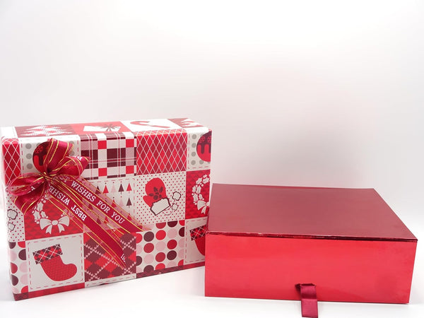 Globe Trotter L'Oréal Christmas Glam Gift Set Box Wrapped 10pc Makeup Goodies + Cream + 7pc Brush Set With Stand - Luxury Magnetic Closure Gift Box