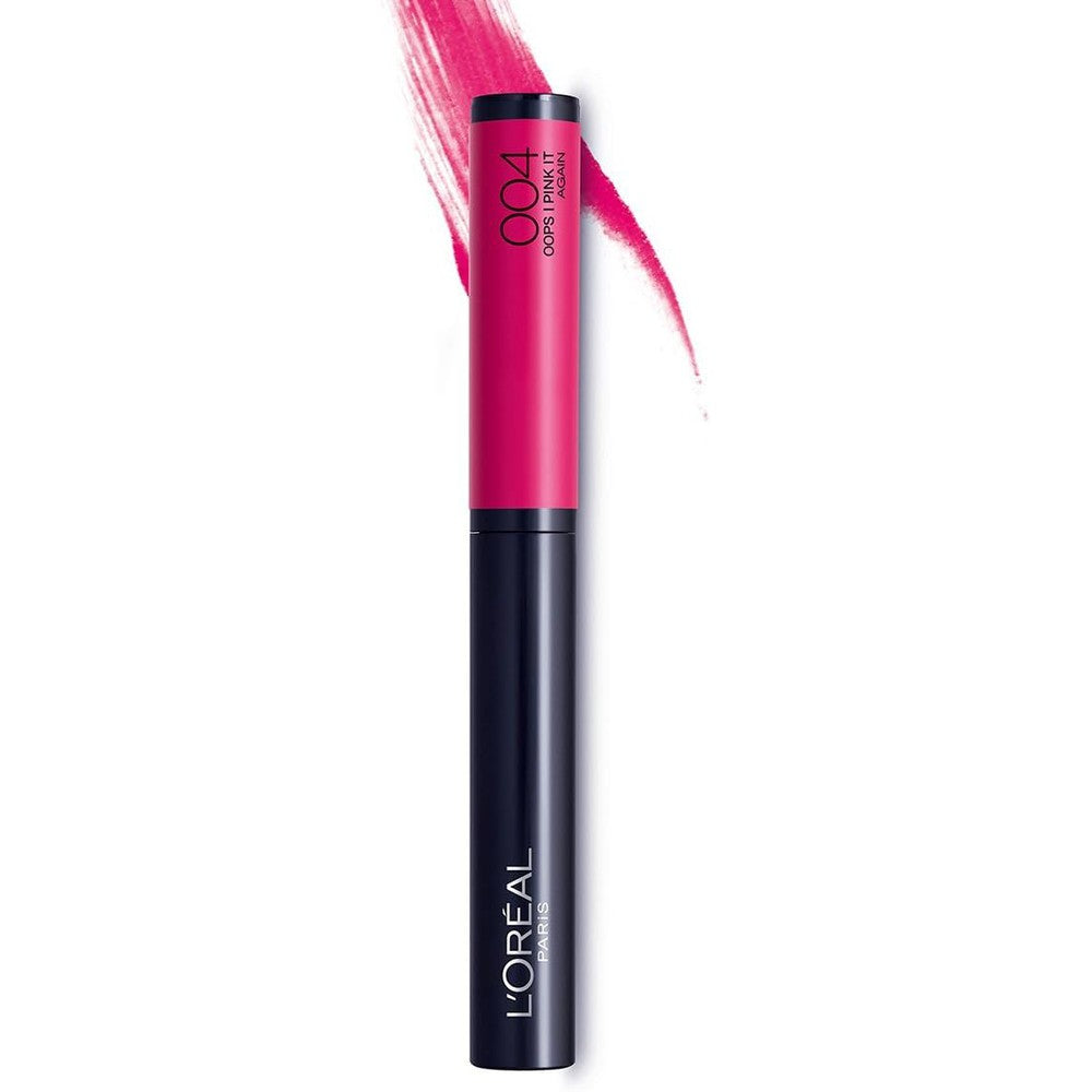 globe trotter L'Oreal Infallible Matte Max Lipstick 004 Pink It Again