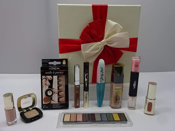 Globe Trotter L'Oreal Make Up Glam Box Gift Set Hamper Luxury Beauty Bundle For Women