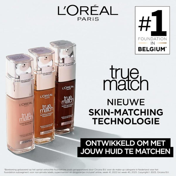Globe Trotter L'Oreal Paris 10C Espresso True Match Liquid Foundation With Hyaluronic Acid 30ml And SPF