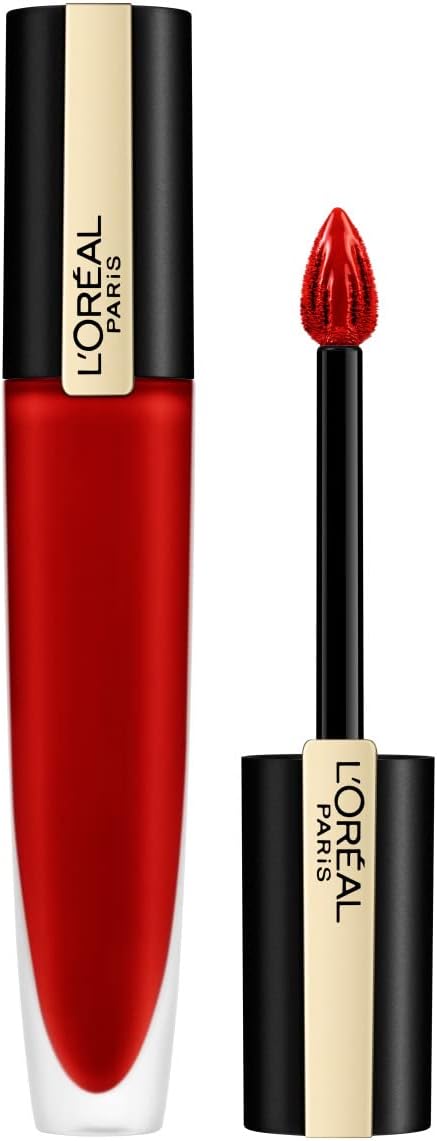 globe trotter L'Oreal Paris 203 Magnetize Rouge Signature Metallic Liquid Lipstick
