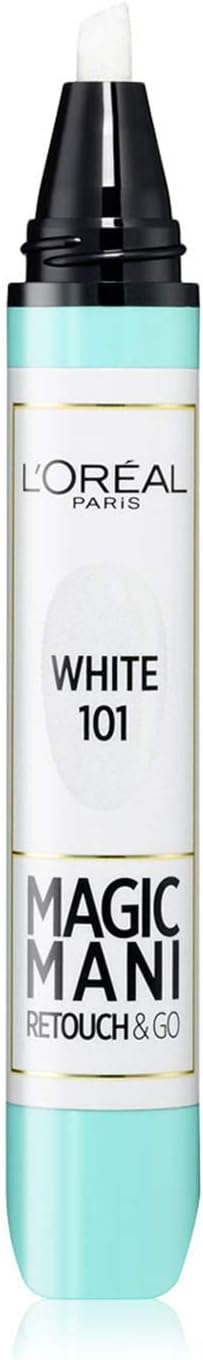 globe trotter L'Oreal Paris Magic Mani Retouch & Go Nail Polish - 101 White