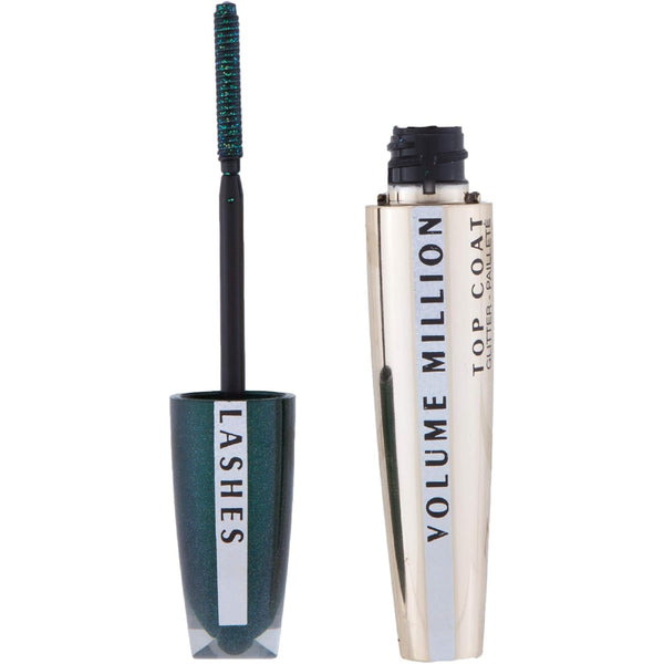 Globe Trotter L'Oreal Paris Mascara Volume Million Lashes Glitter Top Coat Transparent Glitter Gel