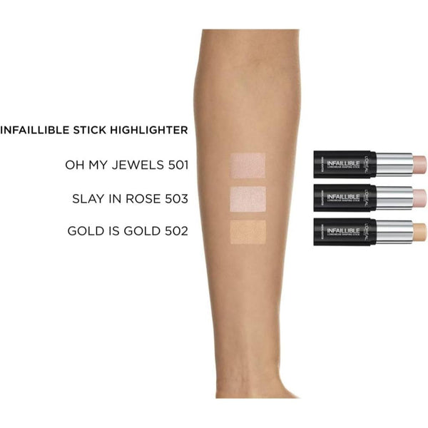 Globe Trotter L’Oreal Paris Oh My Jewels Infallible Stobe Highlight Stick Number 501 9 G