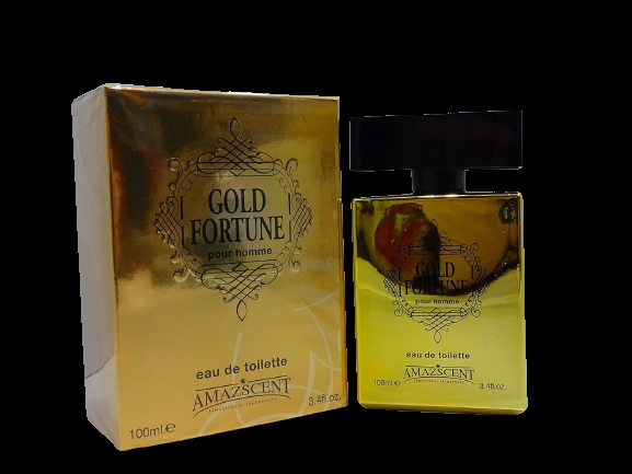 Globe Trotter Luxury Fathers Day Gift Box For Men - GOLD FORTUNE POUR HOMME 100ML EAU DE TOILETTE FOR MEN (SENSATIONAL FRAGRANCES) + 7cs Stainless Steel Nail Care Personal Manicure Kit In Gift Box