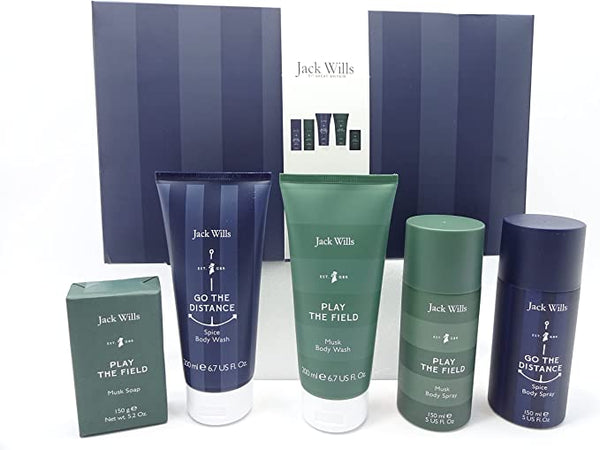 Globe Trotter Luxury Men's Gift Hamper - Jack Wills Men's Bathing Gift Set For Dad