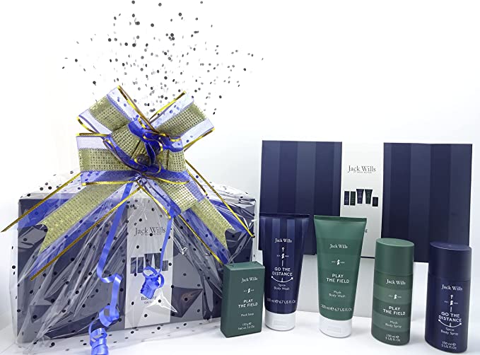 globe trotter Luxury Men's Gift Hamper - Jack Wills Men's Bathing Gift Set For Dad