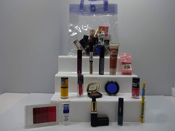 Globe Trotter Make Up Gift Hamper 13pc Make Up Set + Free Items - Foundation + Crystal Ring + Make Up Bag