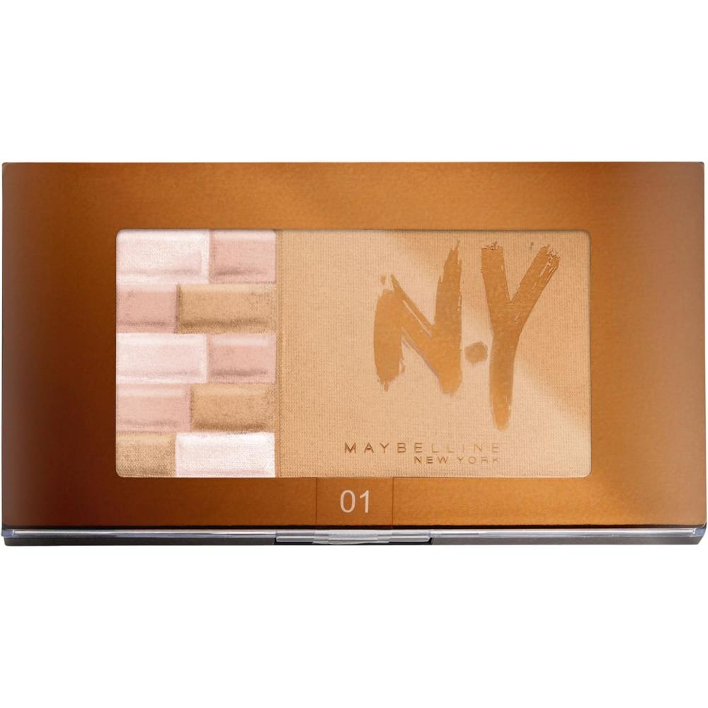 globe trotter Maybelline 01 Blondes Shimmer Bricks Bronzer Bronzing Powder