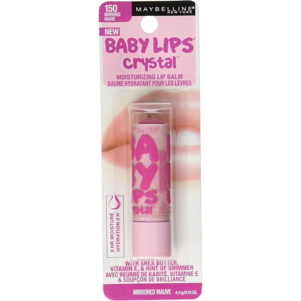 globe trotter Maybelline 150 Mirrored Mauve Baby Lips Crystal Lip Balm for Shimmering Hydration