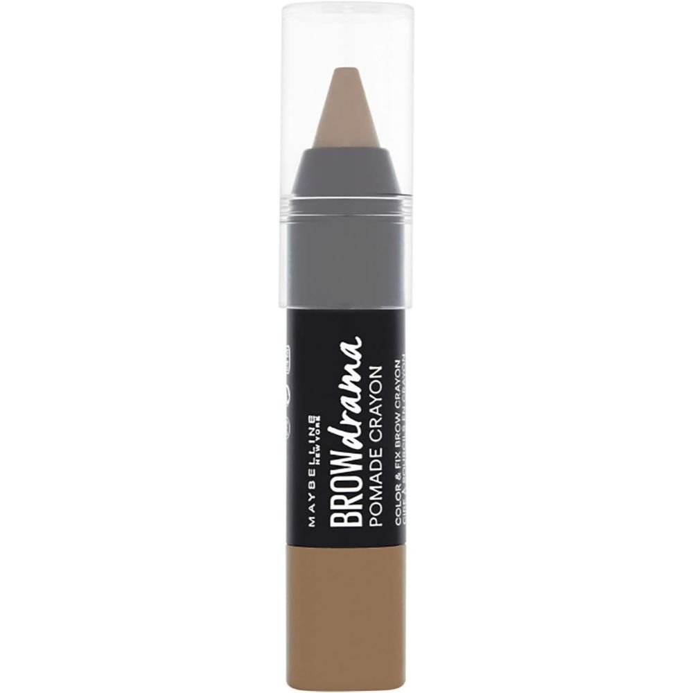 globe trotter Maybelline 2 Medium Brown Brow Drama Pomade Crayon