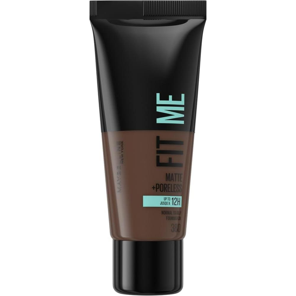 globe trotter Maybelline 380 Rich Espresso Fit Me Foundation Medium Coverage Blendable With a Matte and Poreless Finish For Normal to Oily Skin 30ml