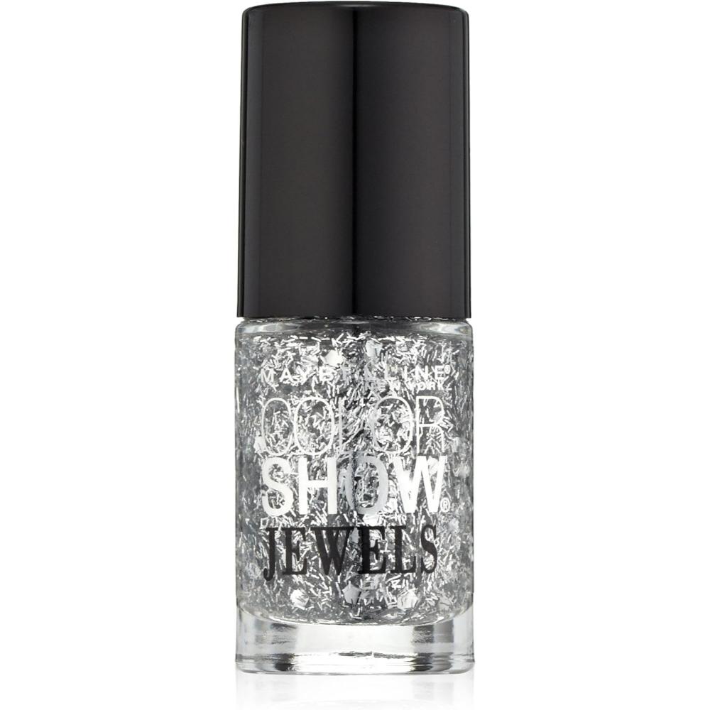 globe trotter Maybelline 602 Platinum Adorn Color Show Jewels Top Coat Nail Polish