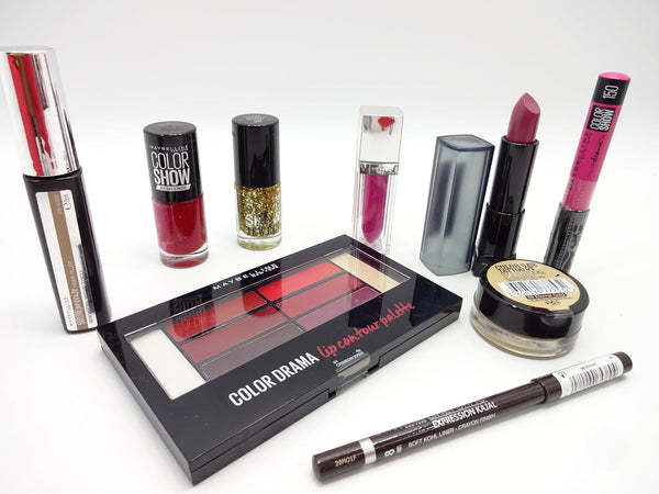 Globe Trotter Maybelline 9pc Makeup Bundle Beauty Gift Set