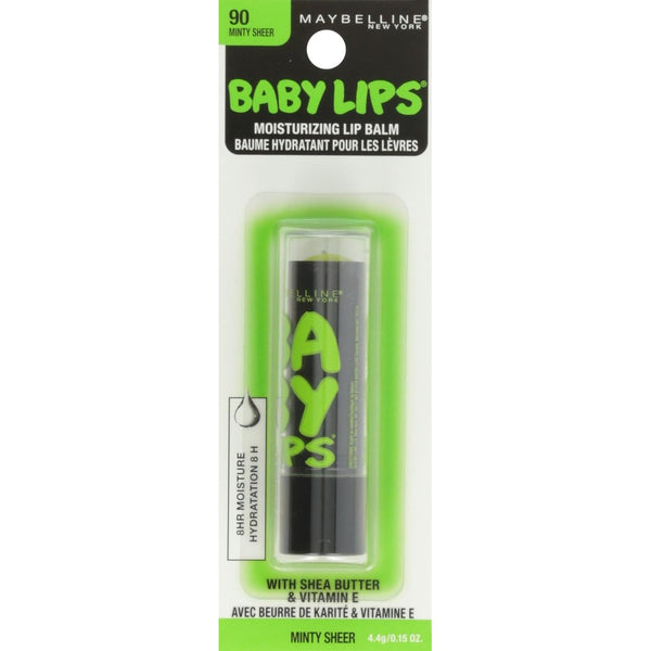 Globe Trotter MAYBELLINE BABY LIPS MOISTURIZING LIP BALM #90 MINTY SHEER