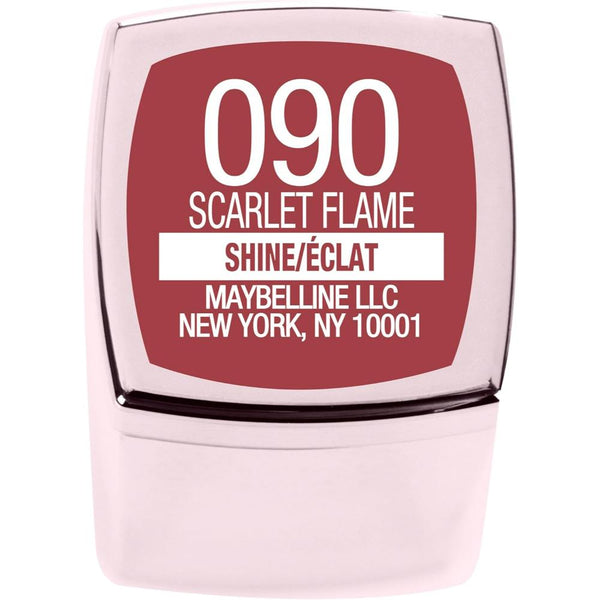 Globe Trotter MAYBELLINE Color Sensational Shine Compulsion Lipstick - Scarlet Flame 090