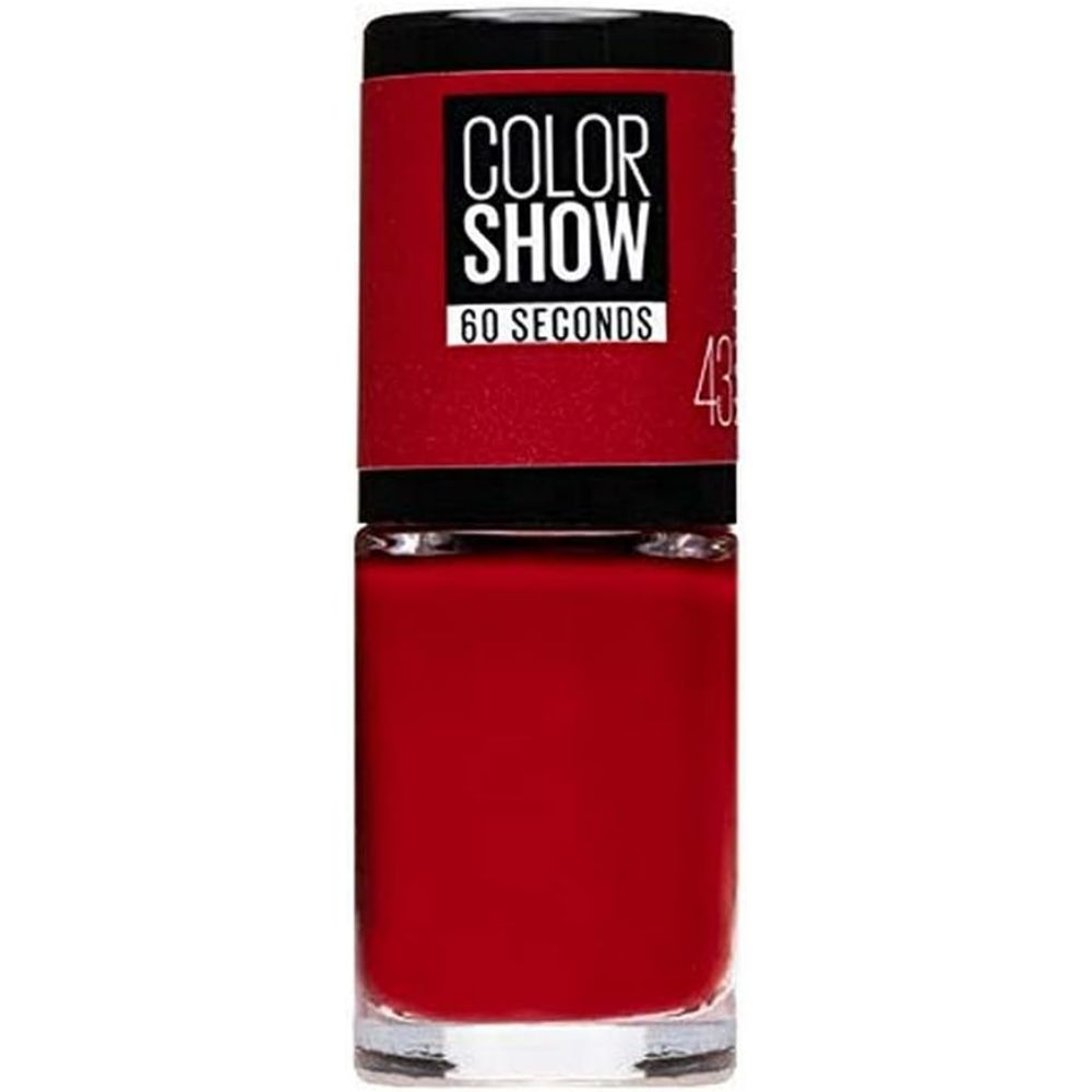 globe trotter Maybelline Color Show Nail Polish Number 43 Red Apple