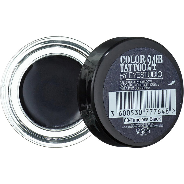 Globe Trotter Maybelline Colour Tattoo 24 Hour Eye Shadow Timeless Black Number 60