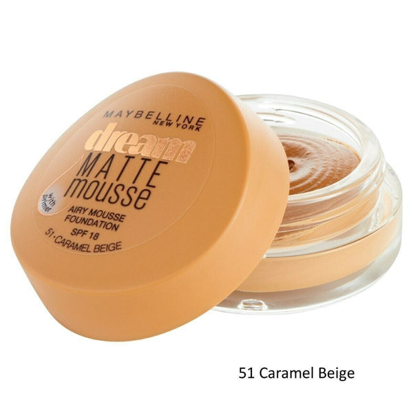 Globe Trotter Maybelline Dream Matte Mousse Foundation - Choose Your Shade 7 Ml