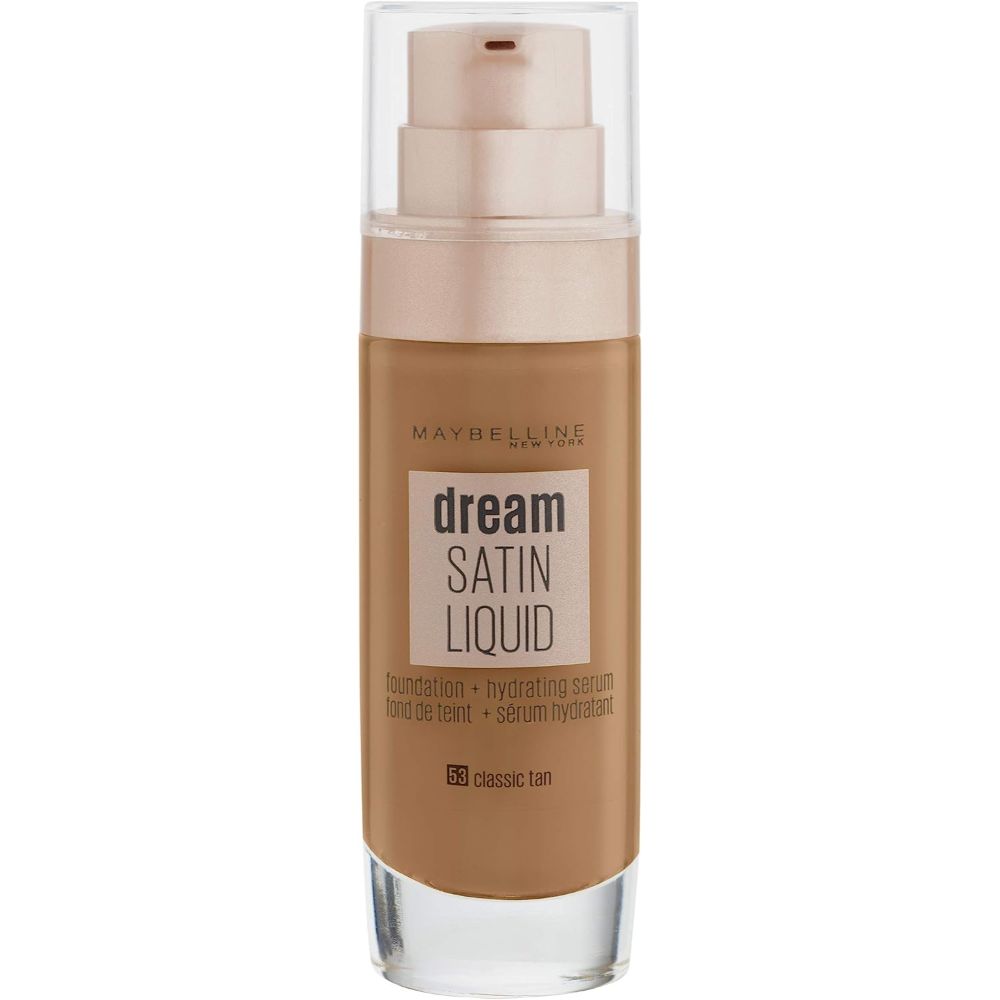 globe trotter Maybelline Dream Satin Liquid Foundation 53 Classic Tan 30ml