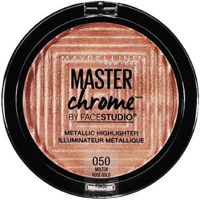 globe trotter MAYBELLINE FaceStudio Master Chrome Metallic Highlighter - Molten Rose Gold