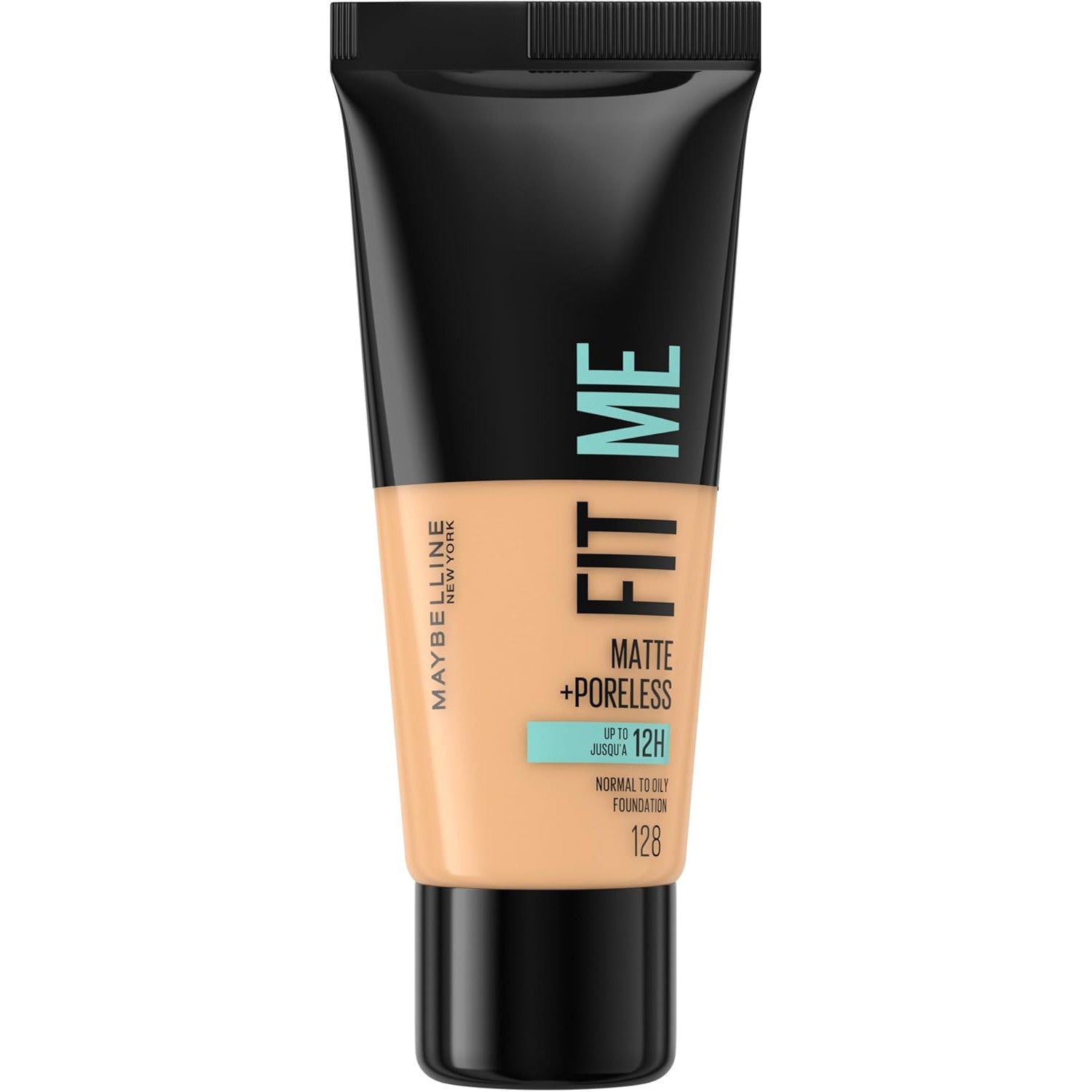 globe trotter Maybelline Fit Me Foundation Medium Coverage Blendable With a Matte and Poreless Finish For Normal to Oily Skin Shade: 128 Warm Nude 30ml