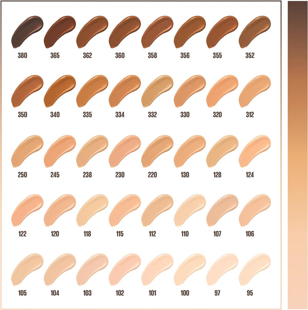 Globe Trotter Maybelline Fit Me Foundation Shade: 365 Espresso Medium Coverage Blendable With A Matte And Poreless Finish For Normal To Oily Skin 30ml