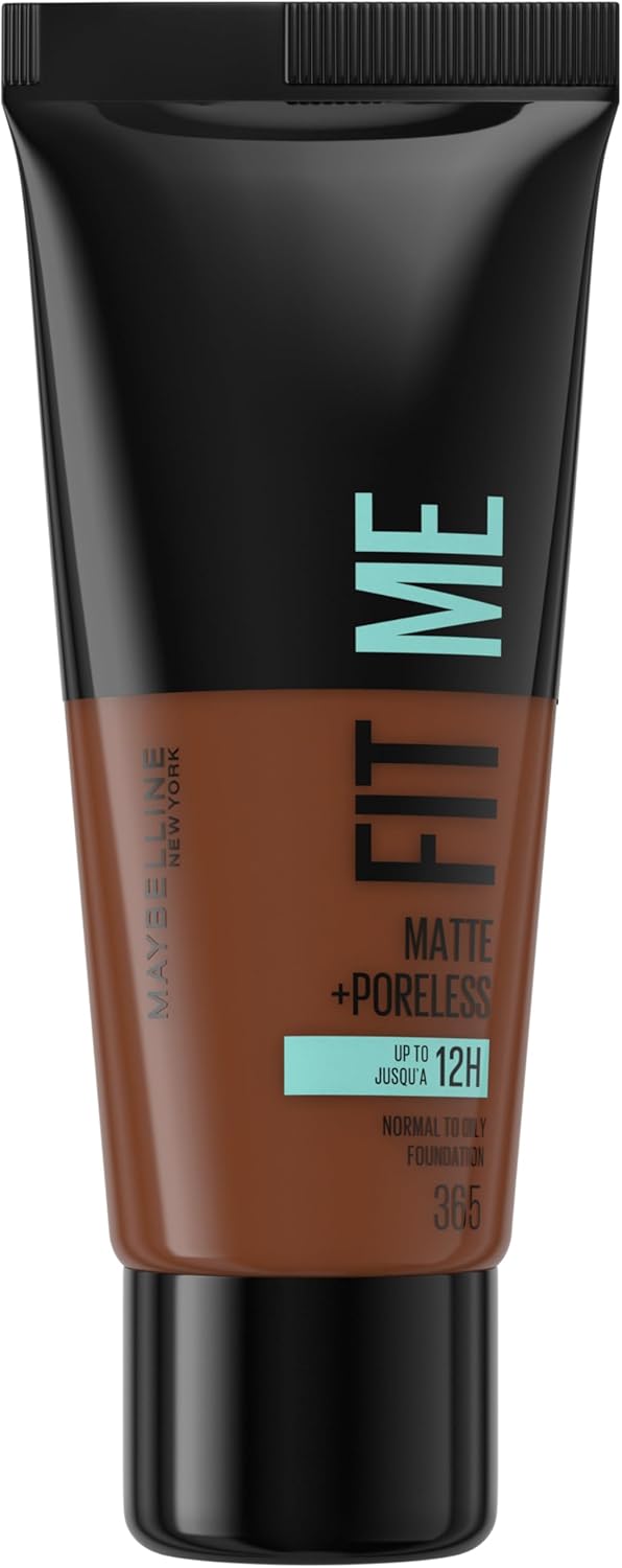 globe trotter Maybelline Fit Me Foundation Shade: 365 Espresso Medium Coverage Blendable With a Matte and Poreless Finish For Normal to Oily Skin 30ml