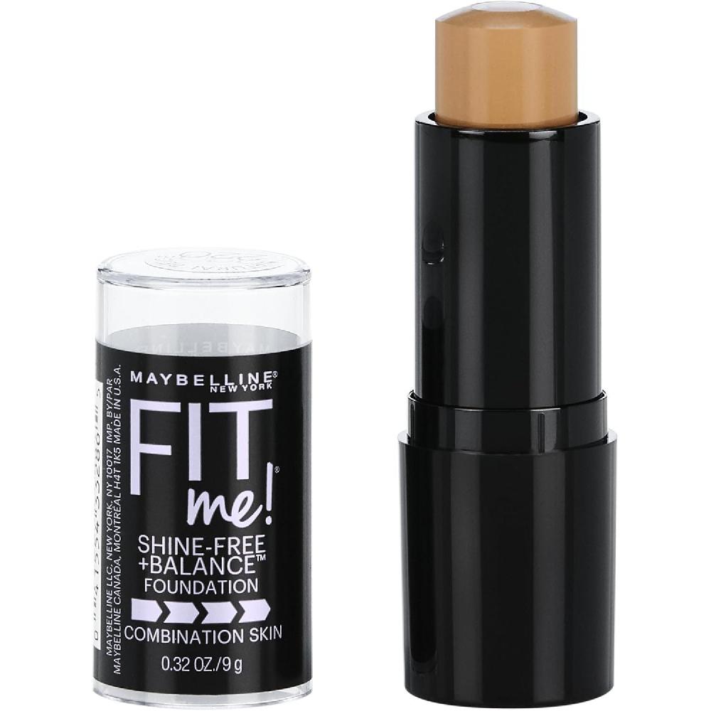 globe trotter MAYBELLINE - Fit Me Oil-Free Stick Foundation 220 Natural Beige - 0.32 fl. oz. (9 ml)