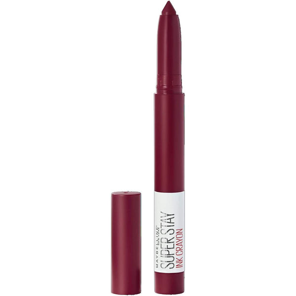 Globe Trotter Maybelline Lipstick Superstay Matte Ink Crayon Longlasting Dark Red Lipstick 55 Make It Happen