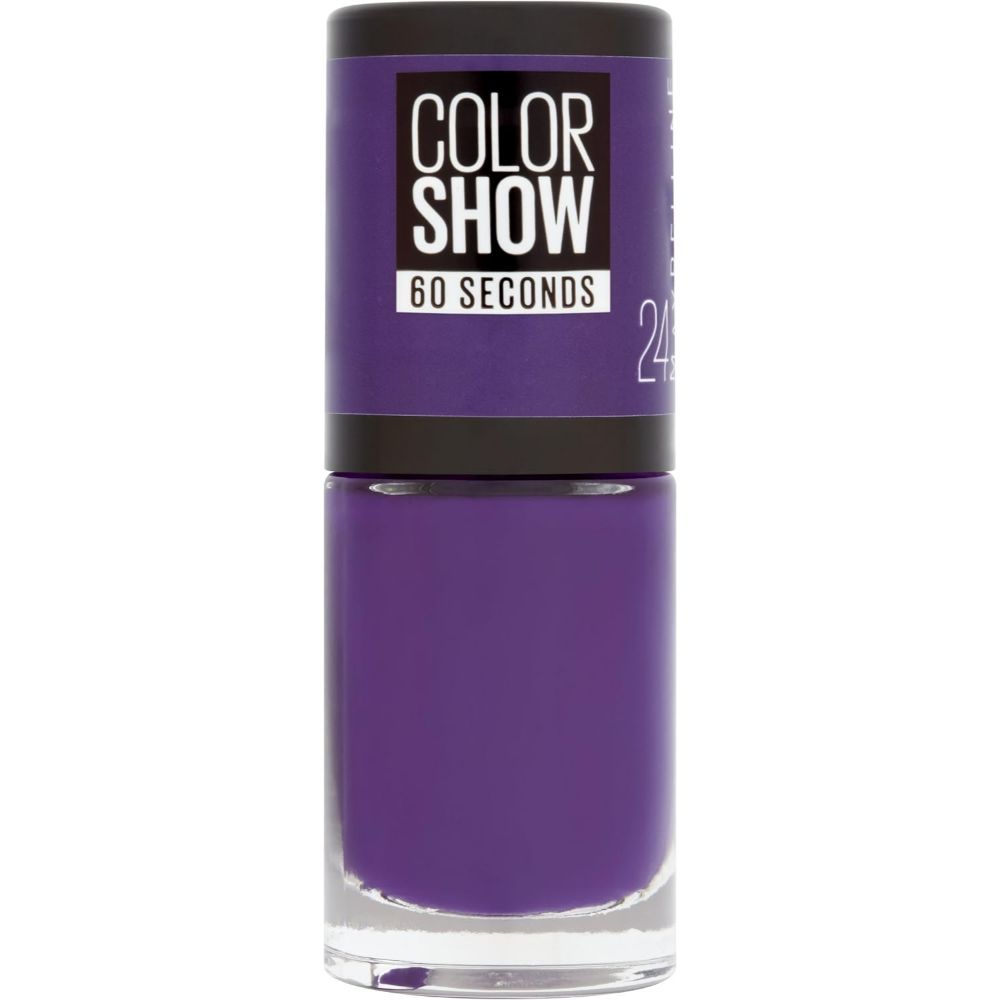 globe trotter Maybelline MAYB Color Show Nail Polish Number 24 Very Violet