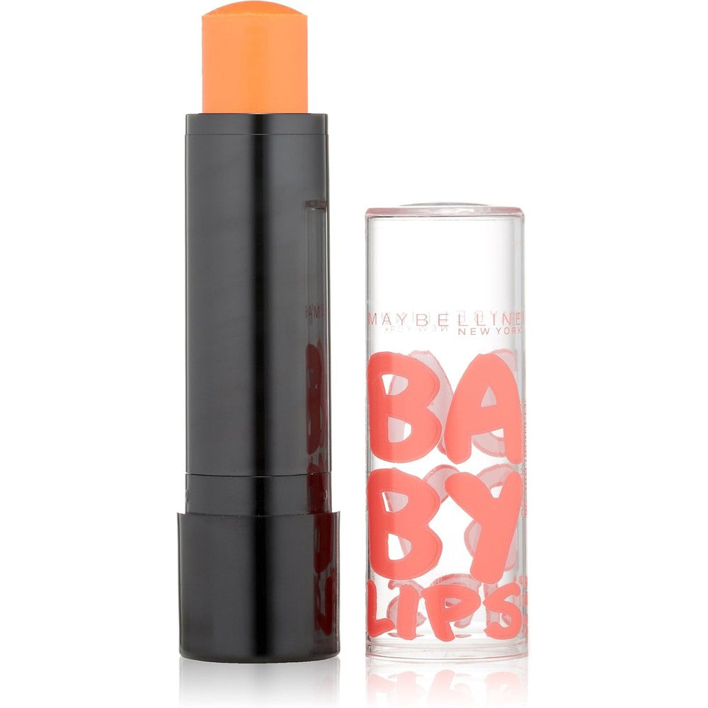 globe trotter Maybelline New York Baby Lips Balm Electro Oh Orange 0.15 Ounce